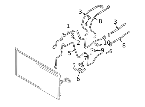 Rear AC Lines for 2007 Volkswagen Touareg #0
