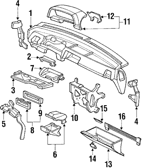 Instrument Panel for 1989 Honda Civic #0