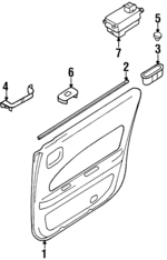 829007L207 - : Door Trim Panel for INFINITI: I30 Image