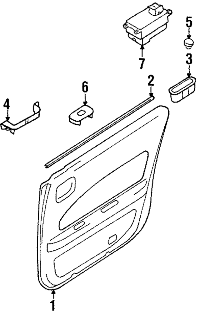829007L207 - : Door Trim Panel for INFINITI: I30 Image