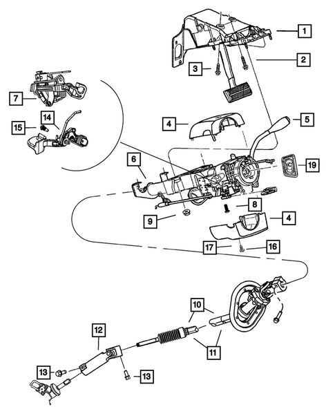Steering Column and Intermediate Shaft for 2014 Ram 2500 #0
