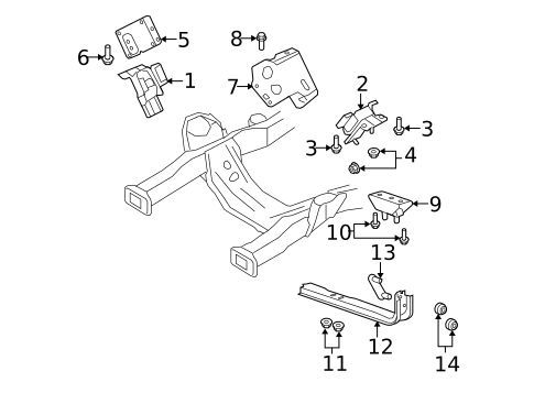 Engine & Trans Mounting for 2009 Ford E-350 Super Duty #0