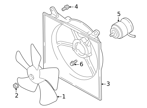 Cooling Fan for 2005 Suzuki Aerio #0