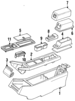 1642016 - Body: Center Console for Cadillac: Seville Image