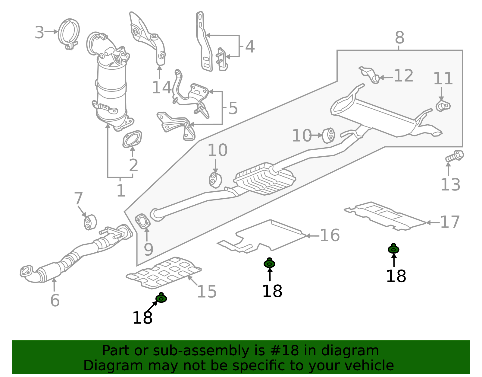 2017-2026 GM Exhaust Heat Shield Nut 11602886 | TascaParts.com
