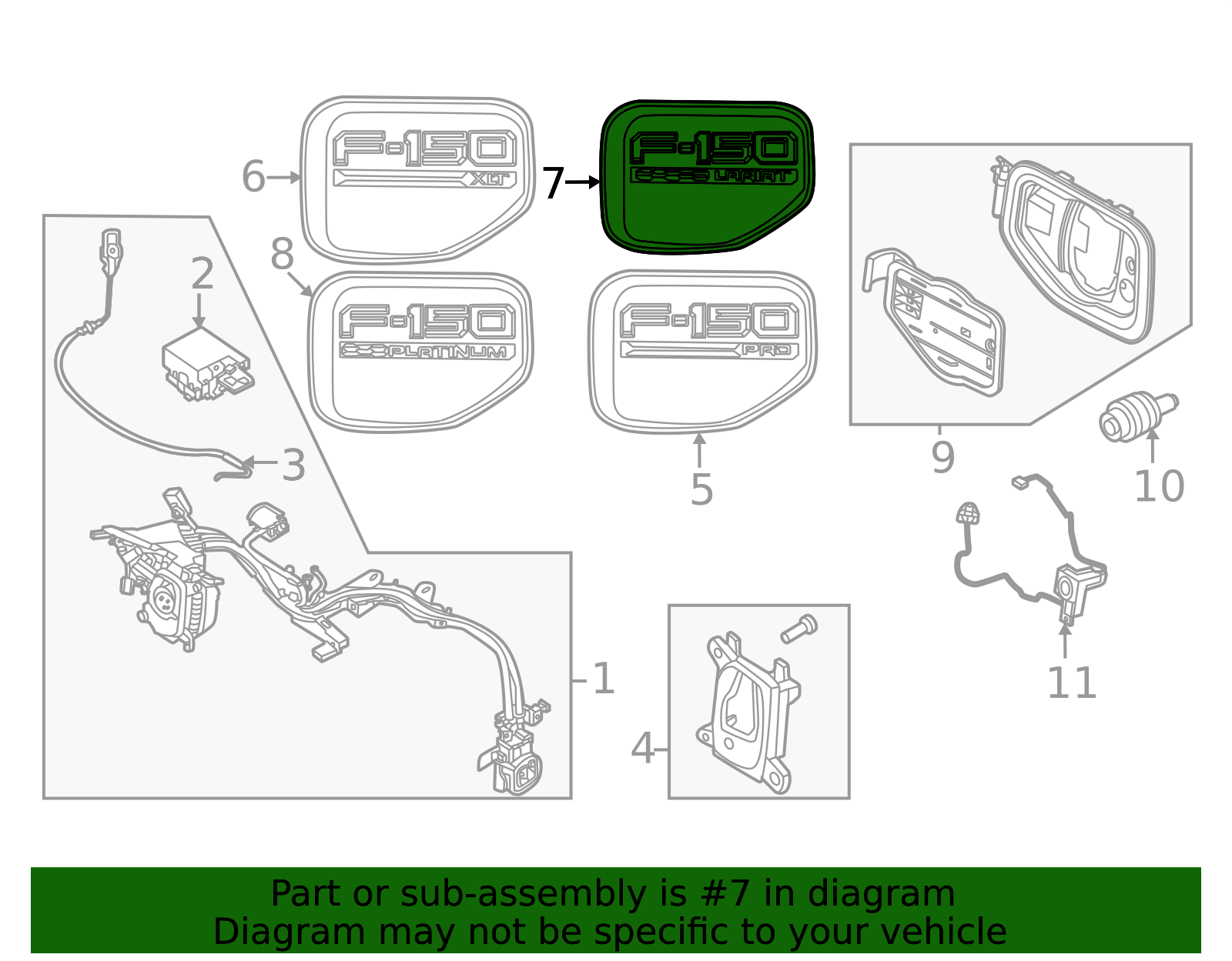 2024-2025 Ford F-150 Lightning Drive Motor Battery Pack Charging Port
