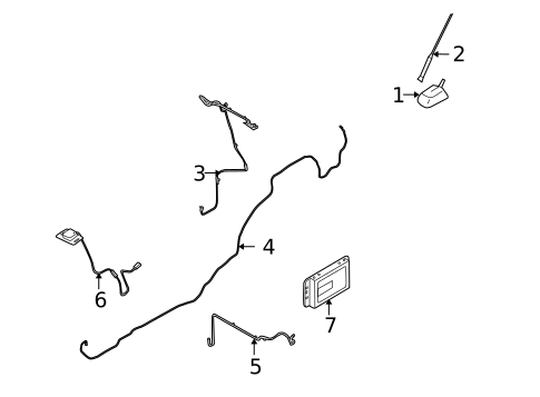 Antenna & Radio for 2009 Ford Taurus X #0