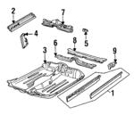 22657862 - Body: Inner Rocker for Buick: Skylark | Oldsmobile: Achieva | Pontiac: Grand Am Image image