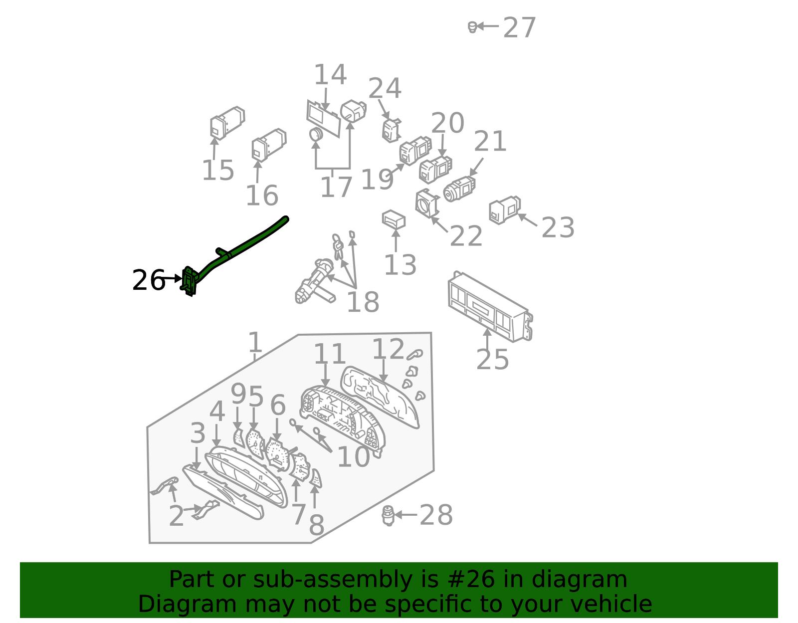 2003-2006 Kia Sorento | In-Car Sensor | 97235-3E200 | Kia Auto Parts