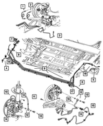 5085389AD - Service Brakes: Brake Tube, Left Front for Mopar Image