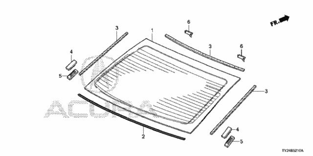 Rear Windshield for 2020 Acura RLX #0
