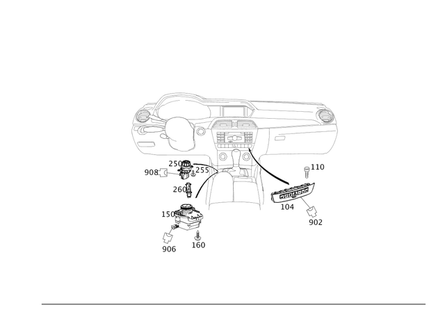 2049057104 - Electrical System: Switch Block for Mercedes-Benz: C250, C300, C350, C63 AMG Image image