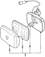 DAC4241 - : Fog Lamp Assembly for Jaguar Image