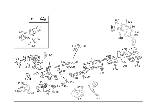 Screening Plates for 2005 Mercedes-Benz C240 #0