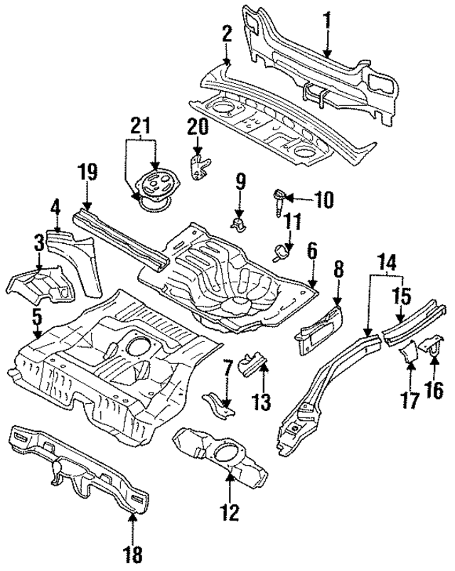 767760E030 - : Pkg Tray Panel Support for Nissan Image
