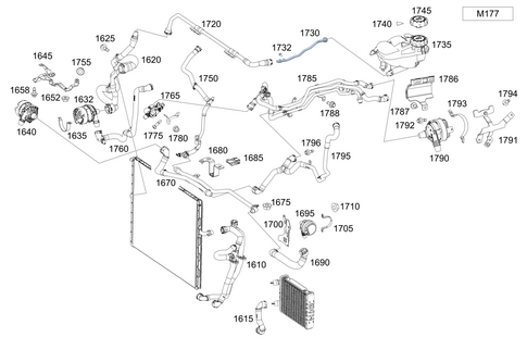 Air Pump, Water Pump and Detachable Body Components for 2023 Mercedes-Benz GLS63 AMG #0