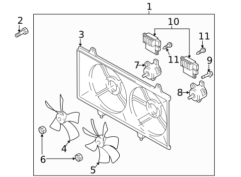 Cooling Fan for 2011 Mazda CX-7 #0