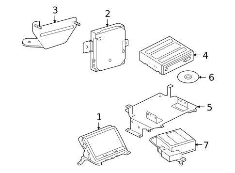 Navigation System Components for 2007 Land Rover LR3 #0