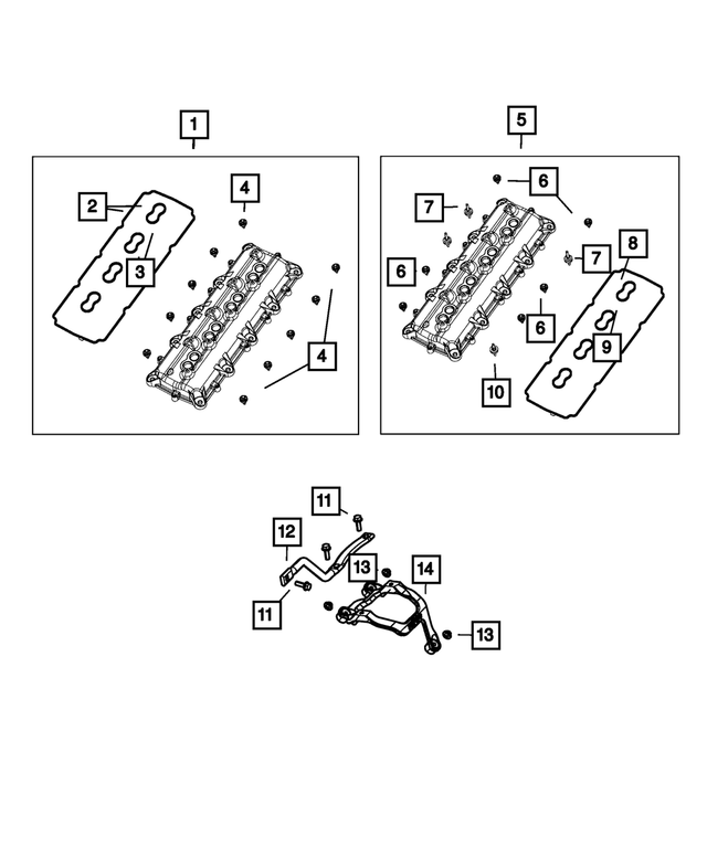« 6512257AA – 5.7L HEMI Gas w/BSG; Engine : À Deux Bouts Goujon, Montage Du Côté Gauche pour Mopar Image »