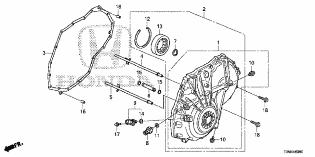 AT Left Side Cover (CVT) for 2017 Honda Accord #0