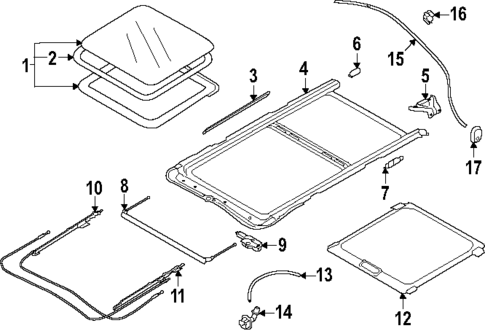 Glass Roof Panel for 2025 Subaru Forester #0