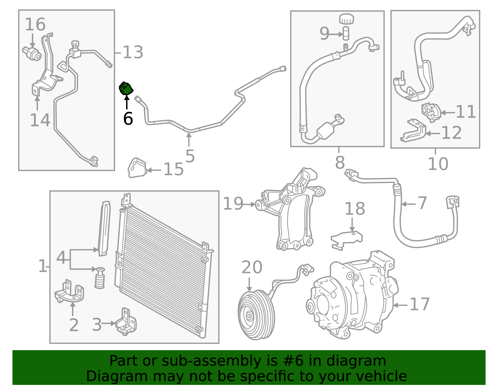 88718-02170 - A/C Refrigerant Line Clamp 2000-2026 Toyota | Longo ...