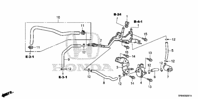 Install Pipe - Tubing (L4) for 2012 Honda Crosstour #0