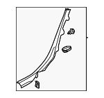 8W8867768A4PK - Body: Lower Quarter Trim for Audi: A5 Sportback, RS5 Sportback, S5 Sportback Image