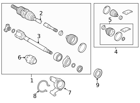 CV Components for 2025 Lexus RX350 #0