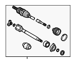 434100E451 - : 2023-2024 Lexus RX350 - Axle Assembly for Lexus: RX350 Image