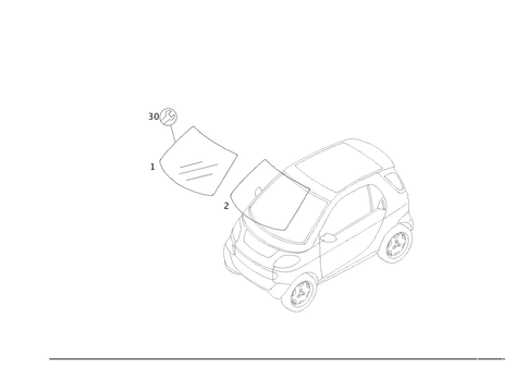 Windshield for 2011 Smart Fortwo #0
