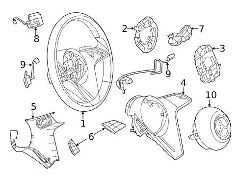 Steering Wheel for 2024 Mercedes-Benz E 350 #0