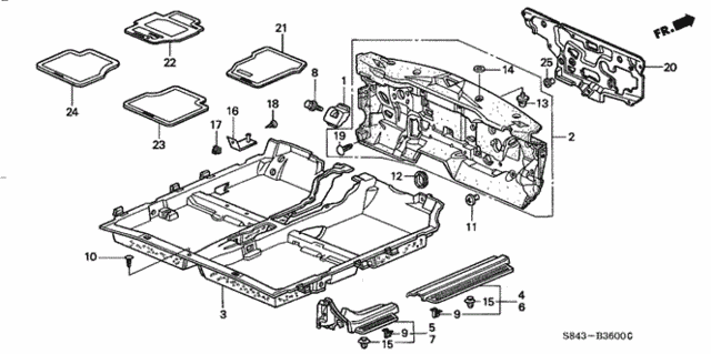 Floor Mat for 2001 Honda Accord #0