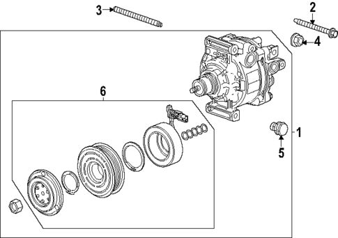 Condenser, Compressor & Lines for 2025 Buick Encore GX #1