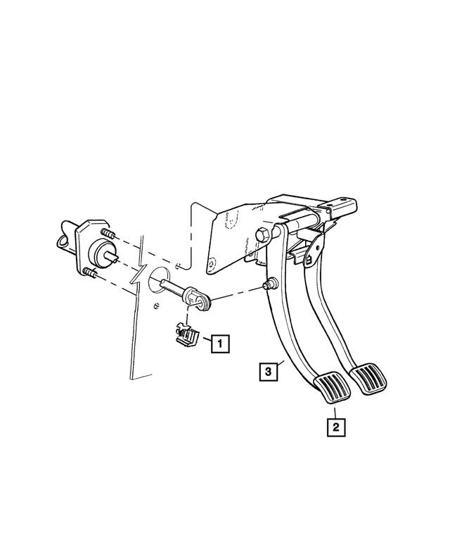 52128396AC - Clutch: Clutch Pedal for Mopar Image