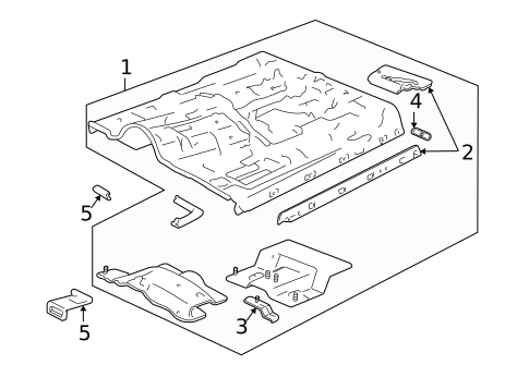Floor - Cab for 2000 Chevrolet S10 #0