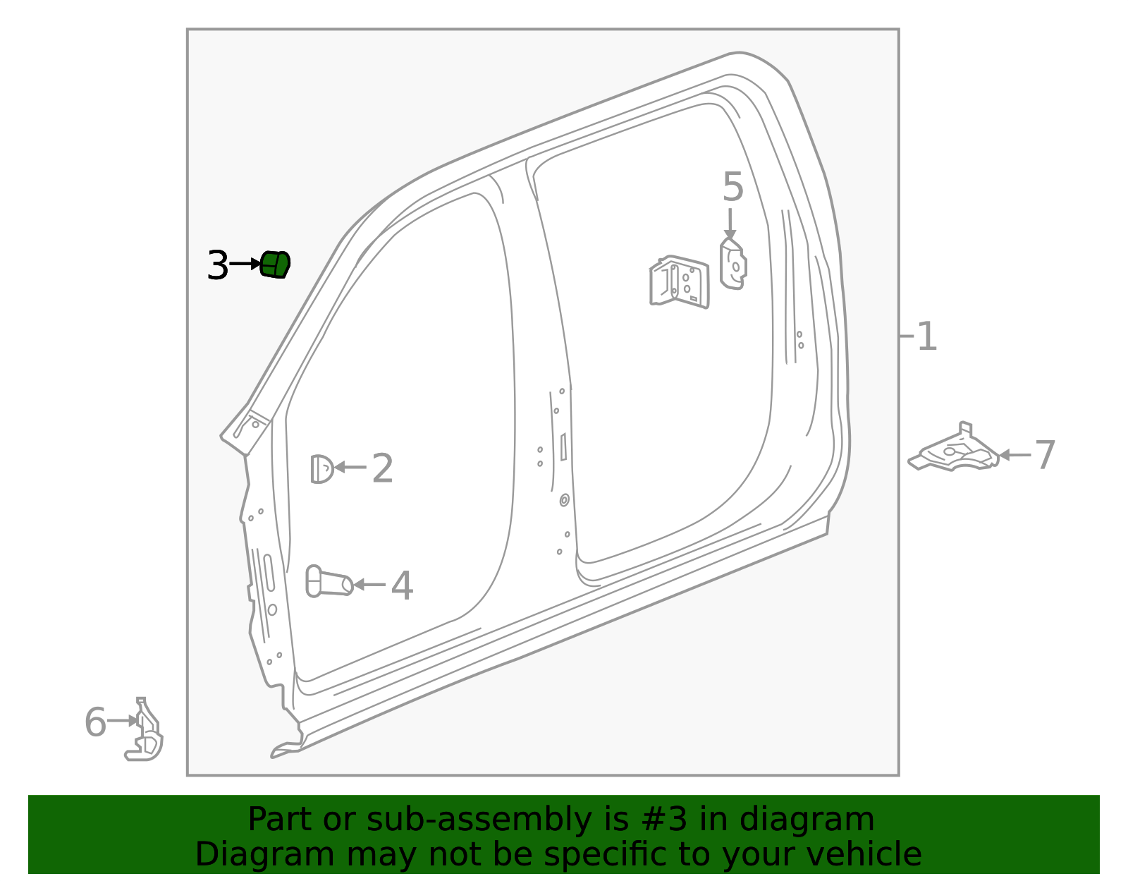 Body Passenger Side Front Fender Rear Upper Bracket 84219475 | OEM ...