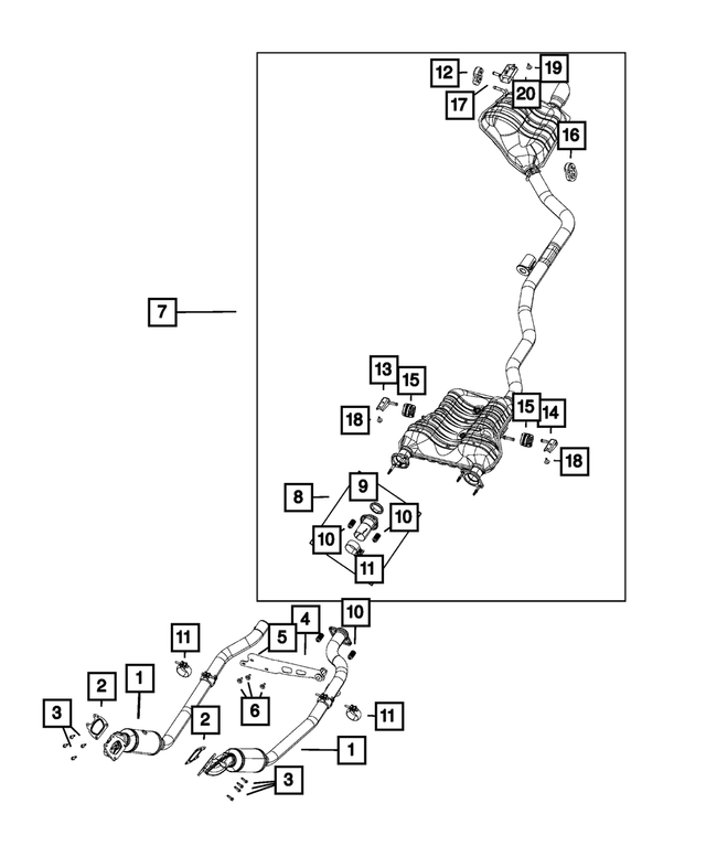 68084691AA - Exhaust: Exhaust Bracket And Isolator for Mopar Image