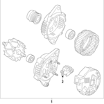 3737004970 - Electrical: Voltage Regulator for Hyundai Image