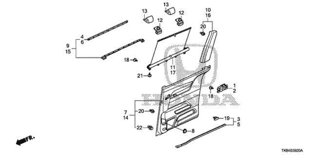 Slide Door Lining (1) for 2015 Honda Odyssey #0