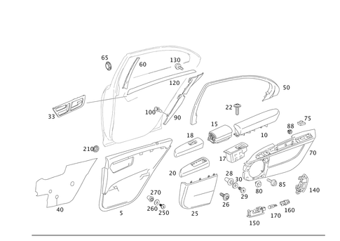 Door Paneling for 2002 Mercedes-Benz S500 #0