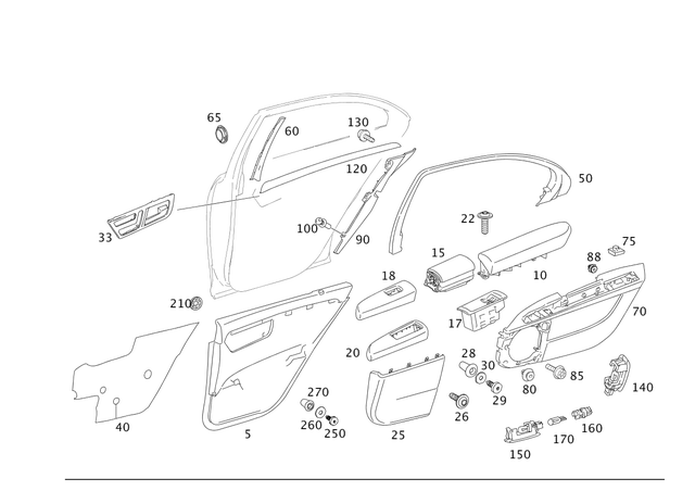 9972042 - Rear Doors: Seal for Mercedes-Benz Image image