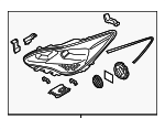 92101J5120 - : Drivers Side Headlamp Assembly for Kia: Stinger Image