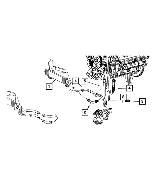 68031849AG - Steering: Power Steering Return Hose for Mopar Image
