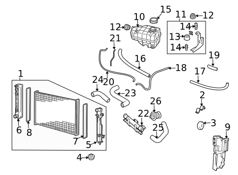 Radiator & Components for 2004 Pontiac GTO #0