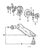 MB633985 - Suspension: Hub for Mitsubishi: Cordia, Galant, Mirage, Tredia Image
