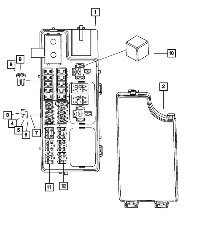 68156274AA - Electrical: J Case Fuse for Mopar Image