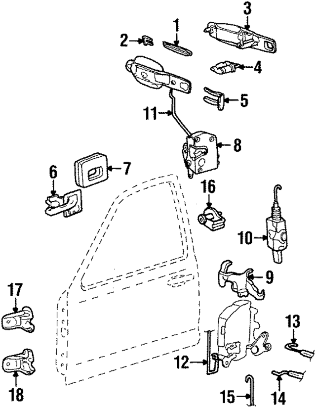 F5VZ5426595A - : Lock Actuator for Ford Image