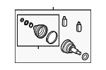 49580F3000 - Driveline &amp; Axles: Cv Joint Kit for Hyundai Image