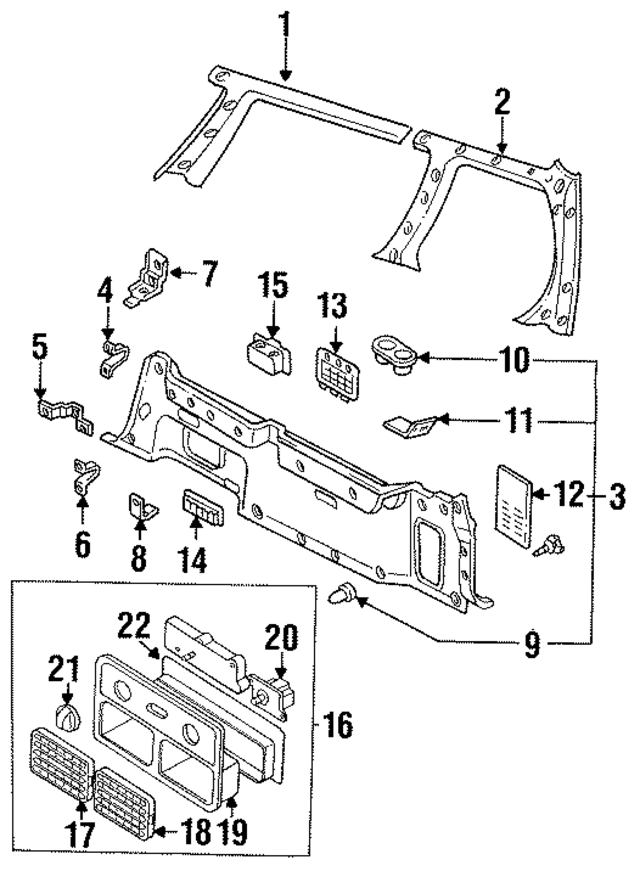 279270B012 - : Grille for Nissan: Quest Image